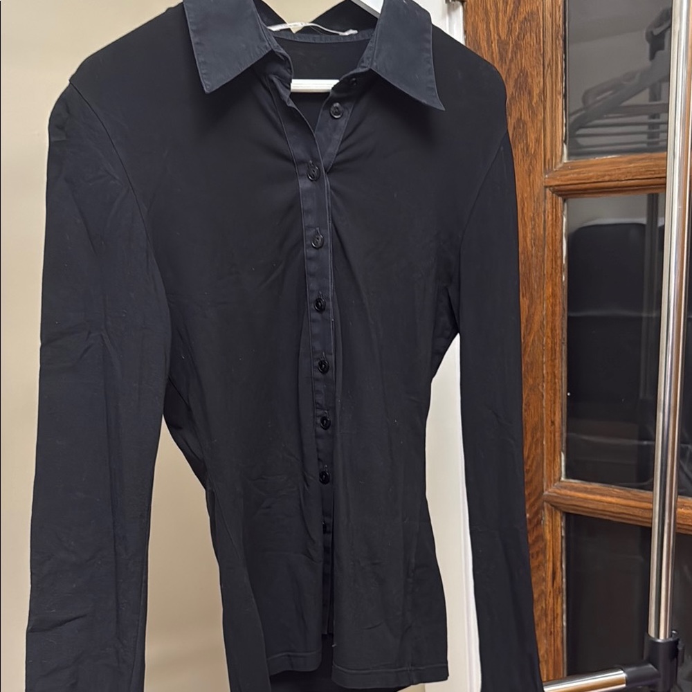 Anne Fontaine Black Dress Shirt